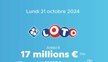 Résultat Loto (FDJ) : le tirage de ce lundi 21 octobre 2024, 17 millions d'euros en jeu