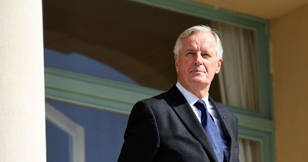 Le Premier ministre Michel Barnier à Menton, le 18 octobre 2024