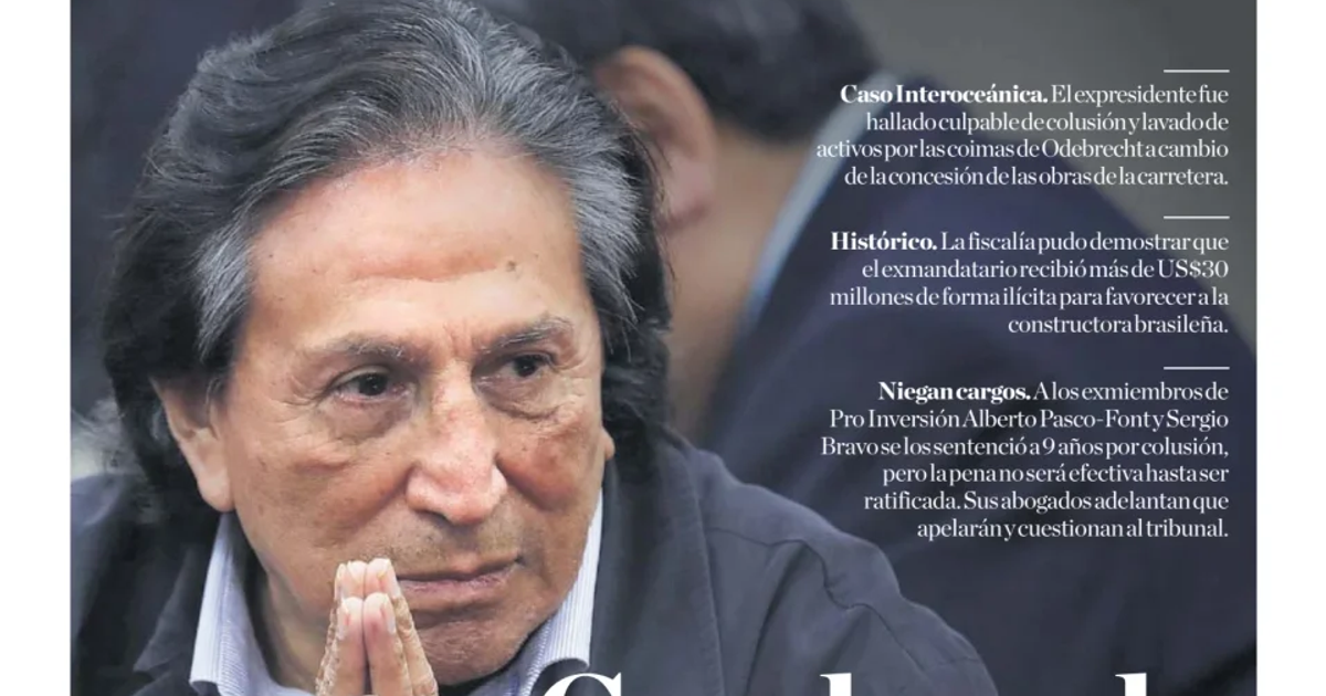 Affaire Odebrecht : vingt ans de prison pour l’ancien président du Pérou Alejandro Toledo