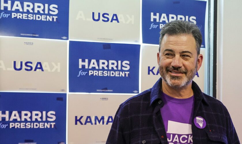 Late night host Jimmy Kimmel campaigns for Democrat in Las Vegas