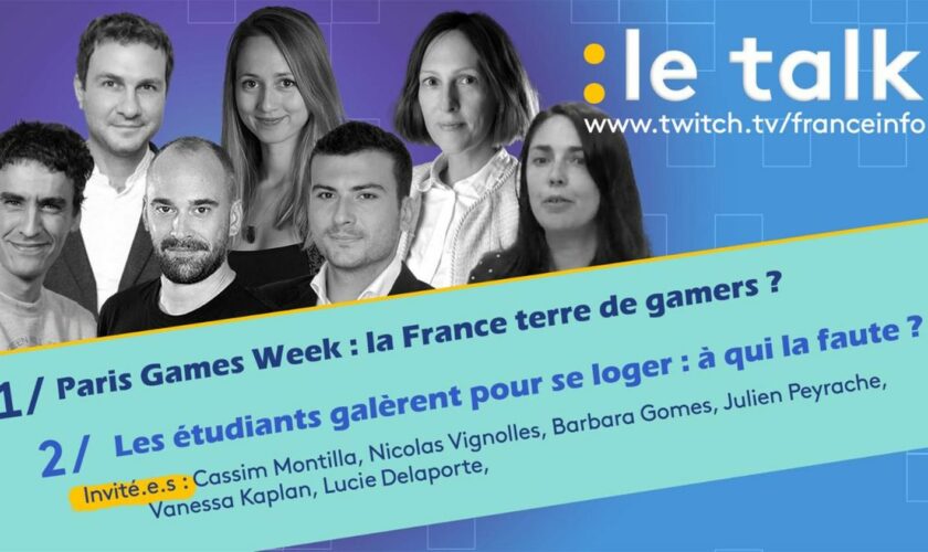 REPLAY. Le Talk - La Paris Games Week à l'heure de la crise de l'industrie du jeu vidéo et la pénurie de logements pour les étudiants : revivez les débats du Talk !