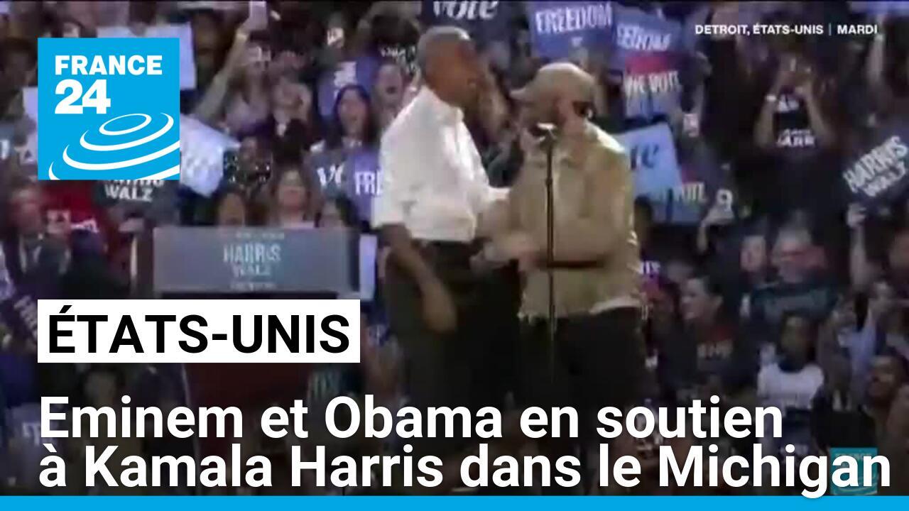 Présidentielle américaine : Eminem et Obama en soutien à Harris dans le Michigan