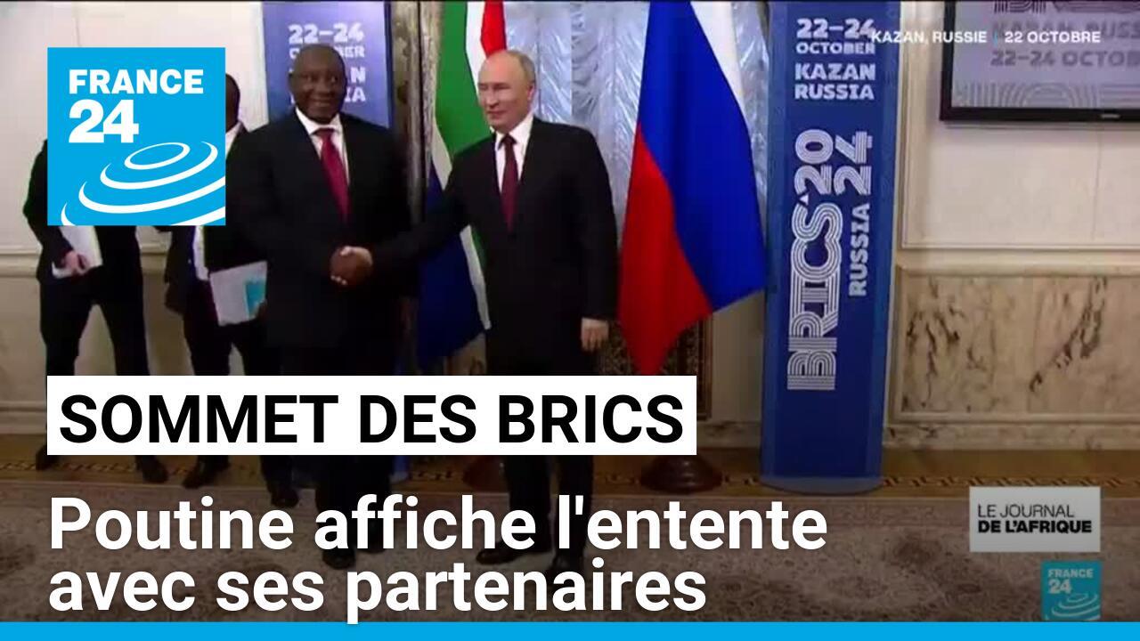 Sommet des Brics en Russie : Poutine affiche l'entente avec ses partenaires