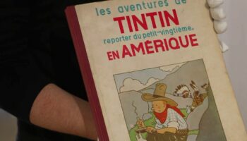 Culture : un album de Tintin dédicacé par Hergé aux enchères