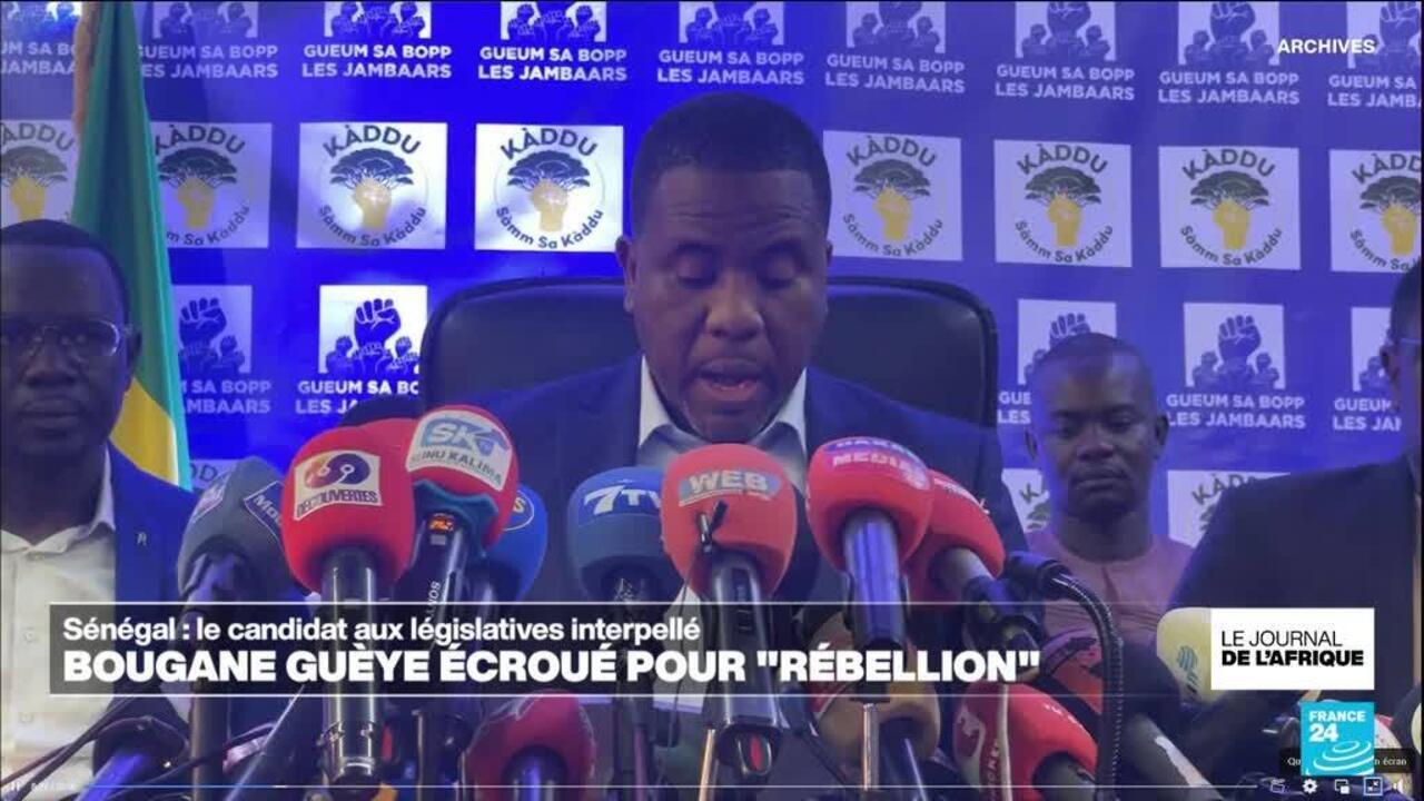 Sénégal : Bougane Guèye écroué pour "rébellion"