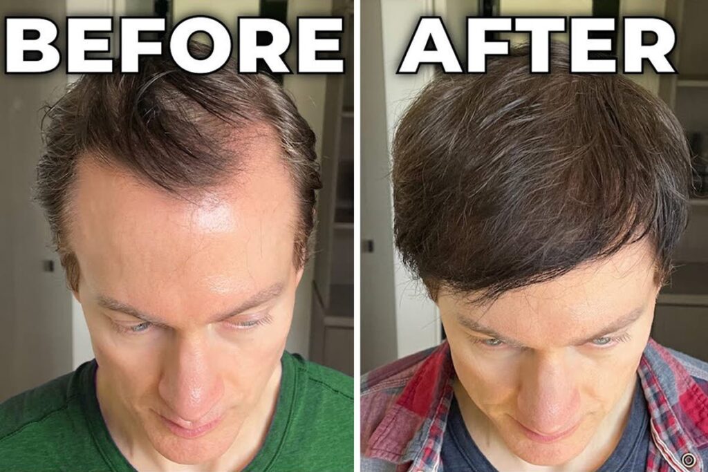 Millionaire biohacker, 47, reveals how he managed to ‘reverse his hair loss and greying by 70 per cent’