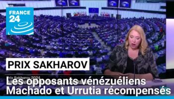 Le prix Sakharov décerné aux opposants vénézuéliens Machado et Urrutia