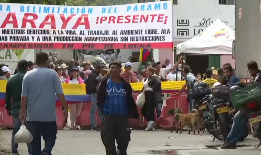 En pleine COP16, des agriculteurs manifestent contre une loi environnementale en Colombie