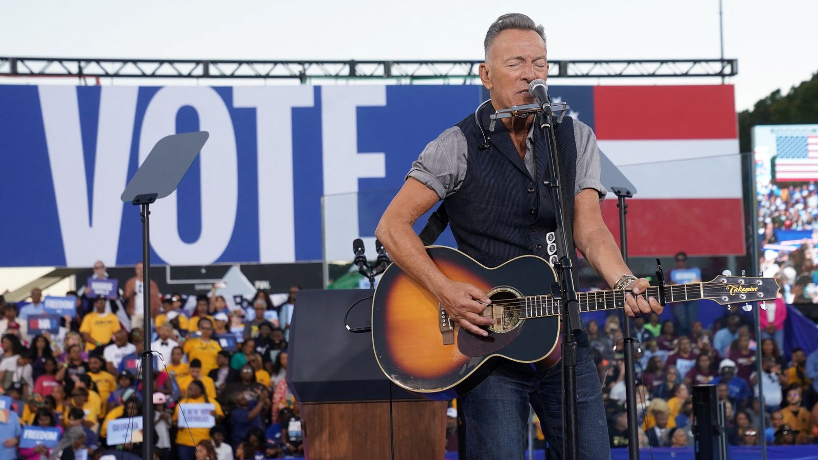 Trump running to be 'American tyrant', says Bruce Springsteen