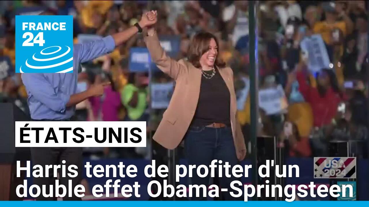 Présidentielle américaine : Harris tente de profiter d'un double effet Obama-Springsteen