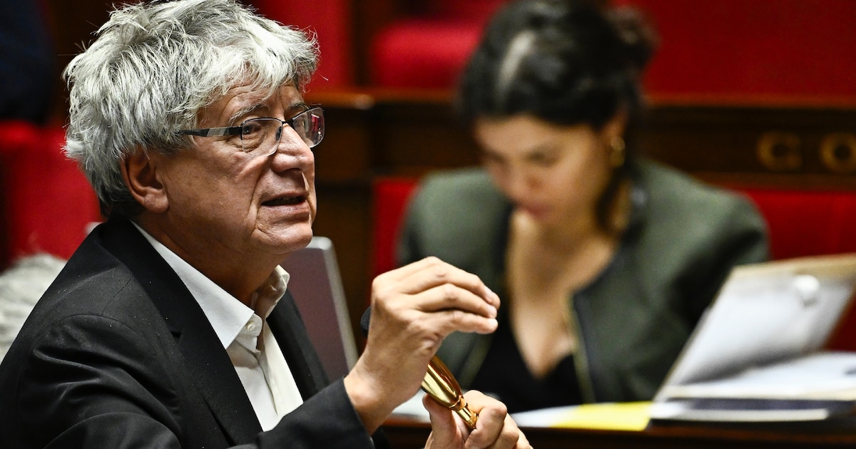 Le président de la commission des Finances, Eric Coquerel (LFI), lors d'une séance de débat sur le projet de loi de finances 2025 à l'Assemblée nationale, le 24 octobre 2024 à Paris