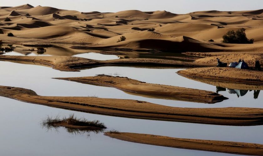 Marokko: Regenfälle überschwemmen Sahara-Wüste