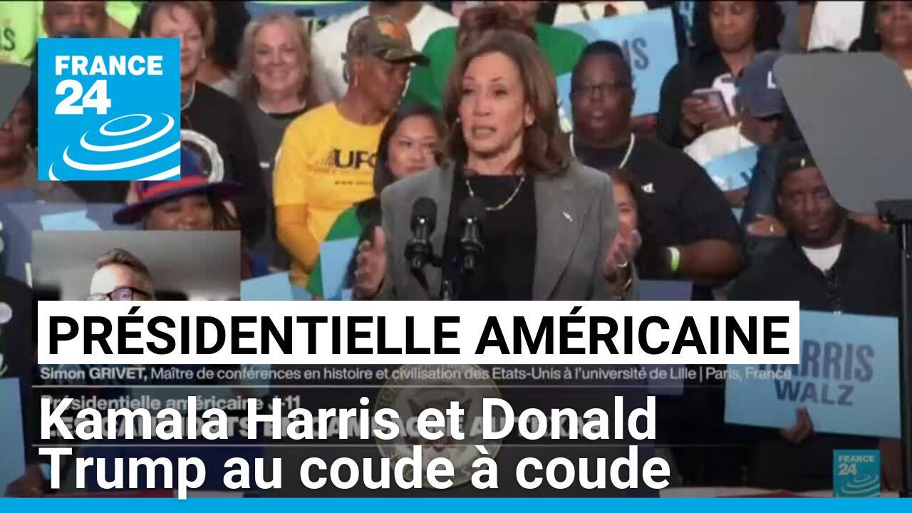 Présidentielle américaine : Kamala Harris et Donald Trump au coude à coude