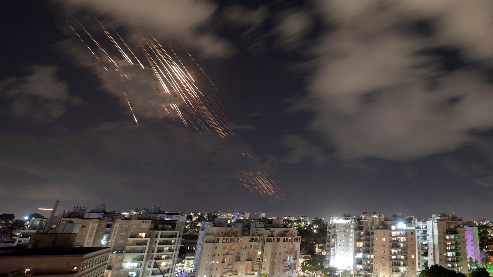 Israel's Iron Dome anti-missile system intercepts rockets, as seen from Ashkelon, Israel, October 1, 2024 REUTERS/Amir Cohen TPX IMAGES OF THE DAY