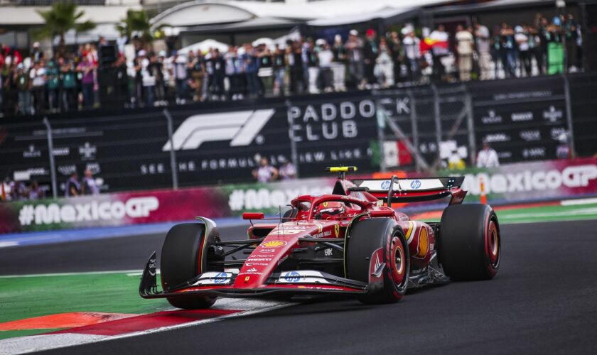 F1 : Carlos Sainz signe la pole position du Grand Prix du Mexique