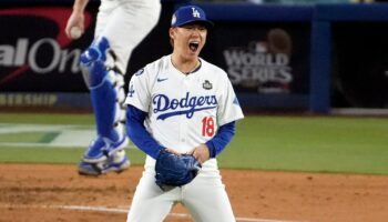 Dodgers' Yoshinobu Yamamoto stymies Yankees in World Series Game 2 win as Shohei Ohtani injury casts shadow