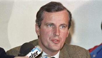 Michel Barnier, alors député RPR de Savoie, en 1987.