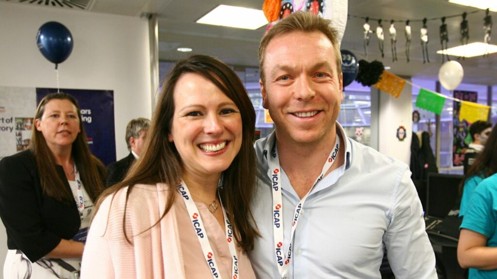 Sir Chris Hoy and Lady Sarra Hoy in 2017. Pic: Rex Features