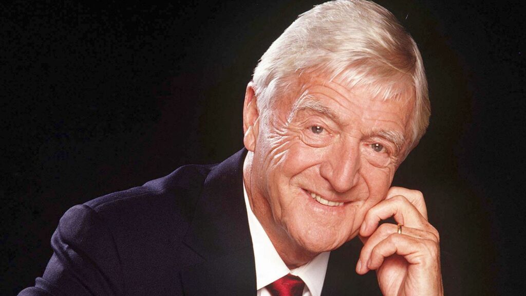 Sir Michael Parkinson. Pic: ITV/Shutterstock