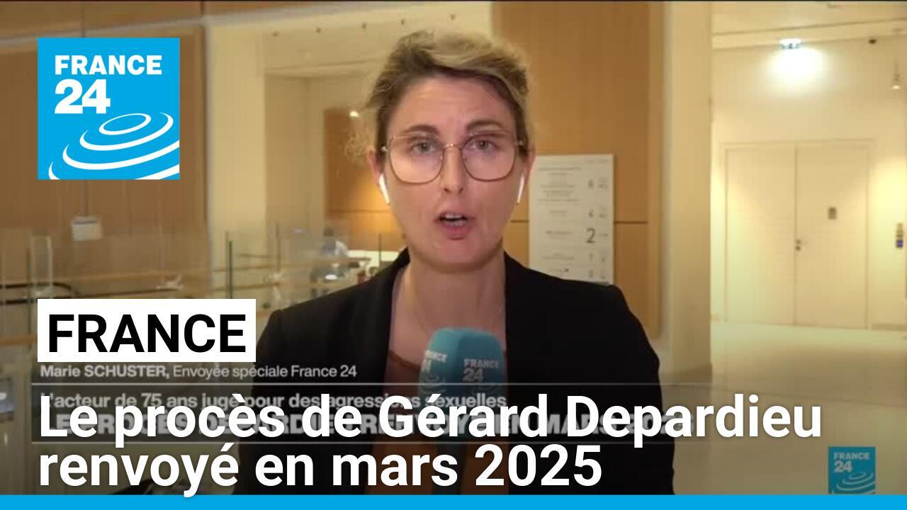 France : le procès de Gérard Depardieu renvoyé en mars 2025