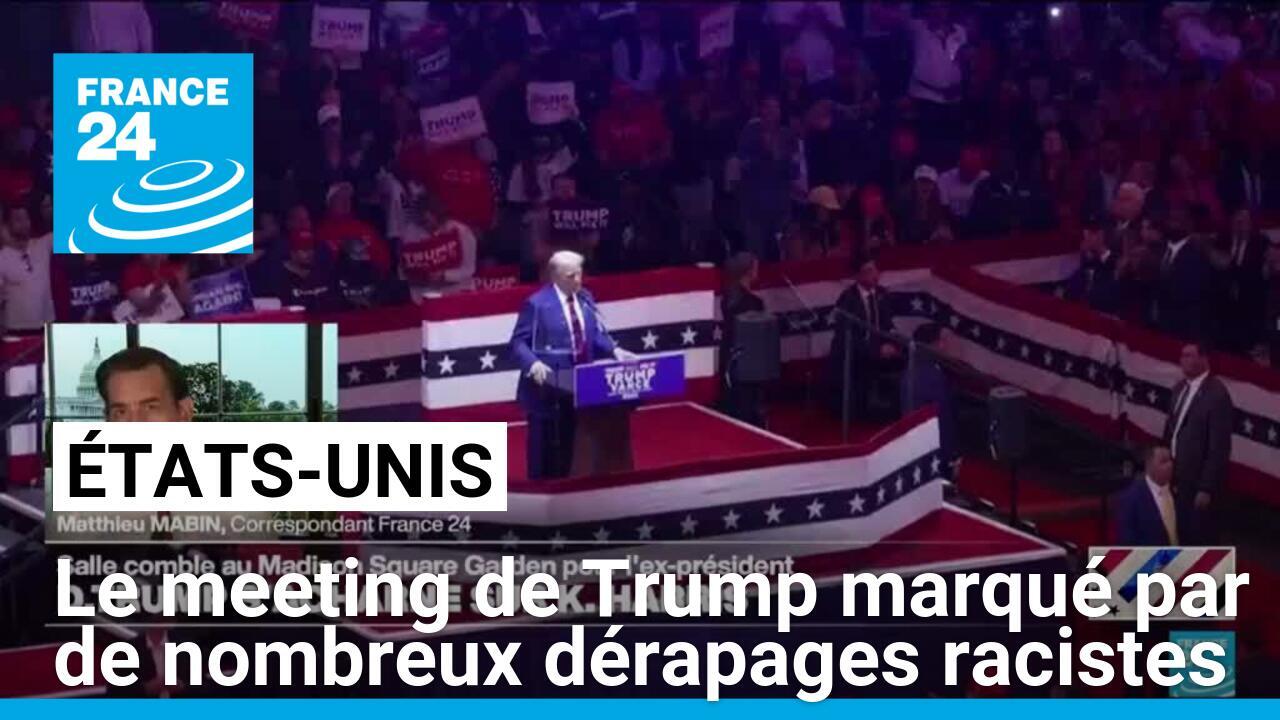 États-Unis : le meeting de Trump à New York marqué par de nombreux dérapages racistes