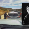 Man dressed up as iconic Halloween villain scares drivers in standstill traffic: video