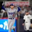 Los Angeles Dodgers hang on late to clinch third win of World Series