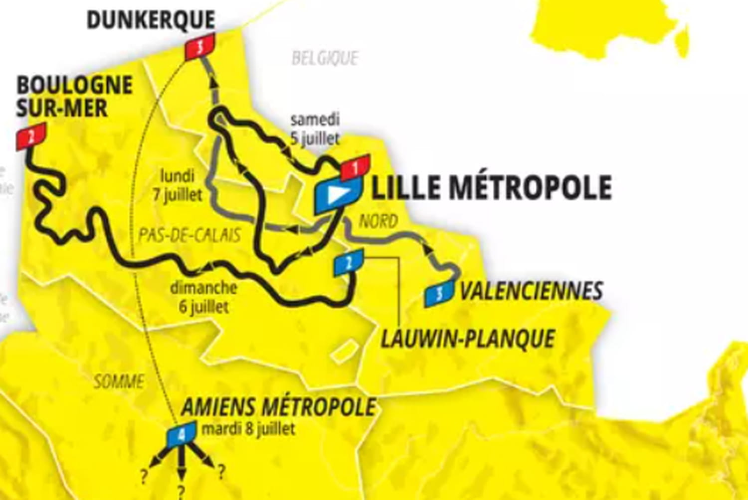 Tour de France 2025 : un parcours inédit et un grand retour annoncé, les étapes et la carte