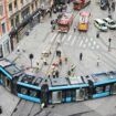 Un tramway fou finit sa course dans un magasin à Oslo, faisant quatre blessés