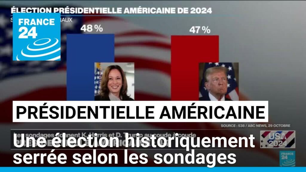 Présidentielle américaine : une élection historiquement serrée selon les sondages