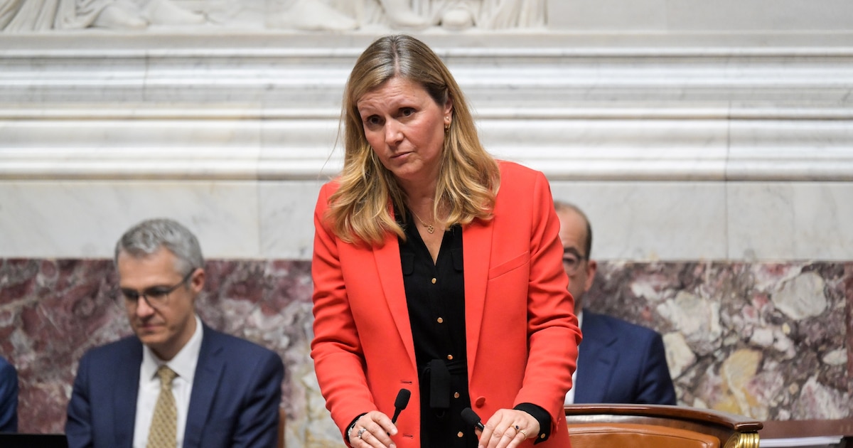 La présidente de l'Assemblée nationale Yaël Braun-Pivet, le 18 juillet 2024 à l'Assemblée nationale à Paris