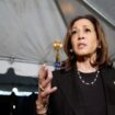 La vice-présidente des Etats-Unis et candidate démocrate à l'élection présidentielle, Kamala Harris, lors d'un événement de campagne à Grand Rapids (Michigan), aux Etats-Unis, le 18 octobre 2024