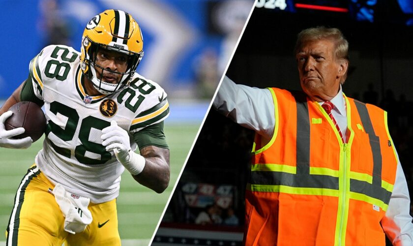 Packers star running back AJ Dillon gets special shoutout at Trump rally in key battleground state