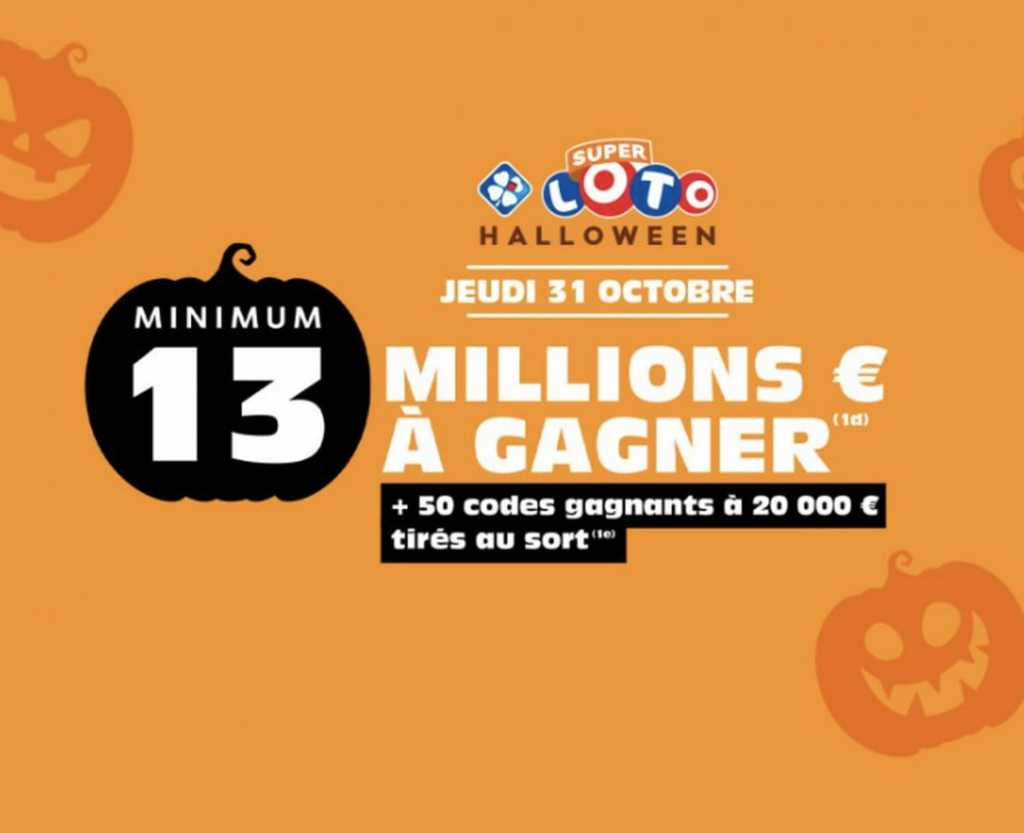 Résultat Loto (FDJ) : le Super tirage d'Halloween de ce 31 octobre 2024, 13 millions d'euros en jeu