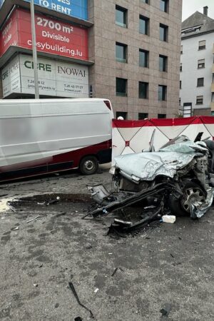 À Luxembourg: Un grave accident s'est produit en pleine ville ce jeudi