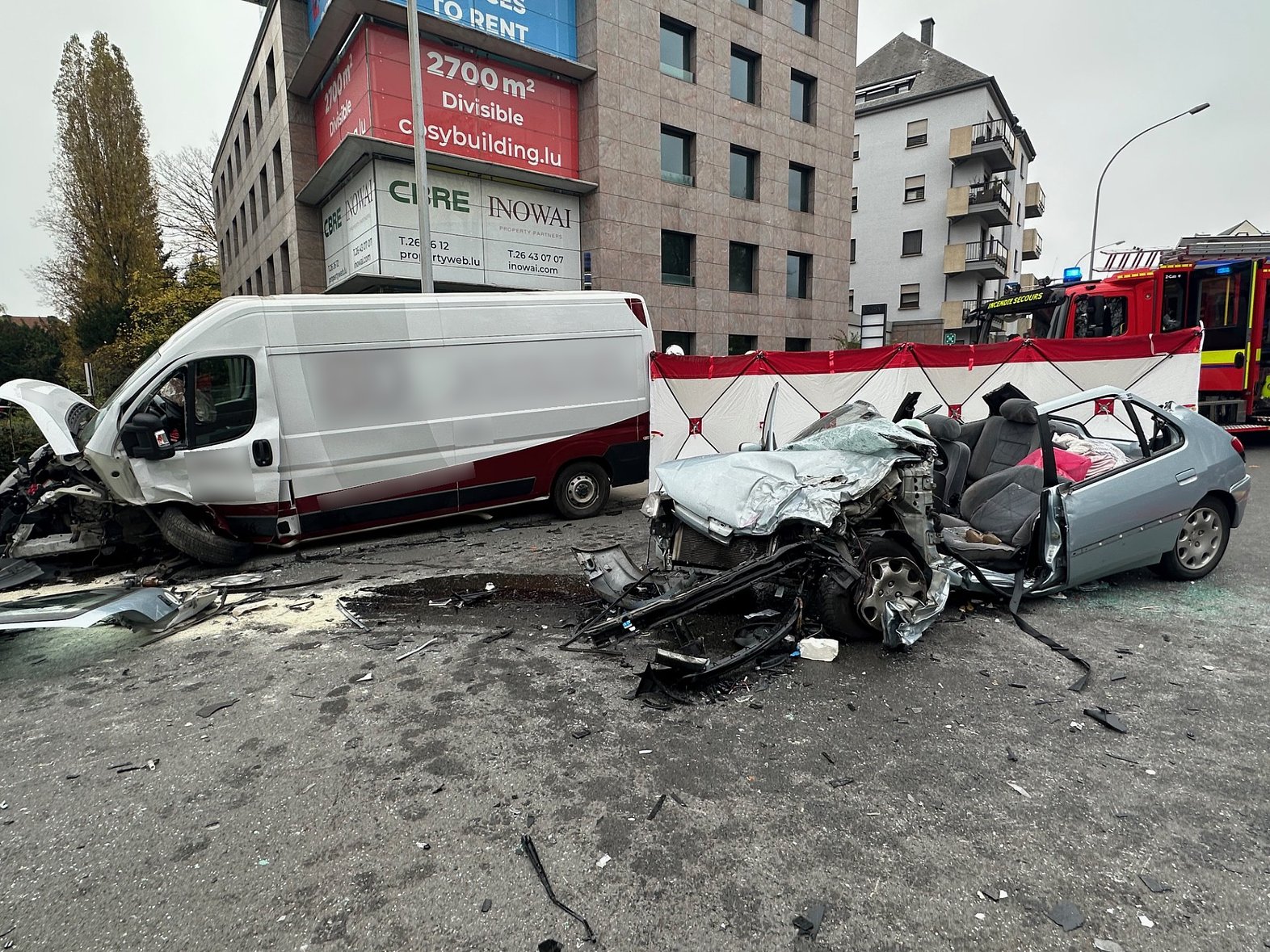 À Luxembourg: Un grave accident s'est produit en pleine ville ce jeudi