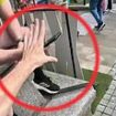 Amazing moment parkour runner 'steals' six phones worth £4,500 in just 40 seconds to show how easy it is for thieves to grab your mobile