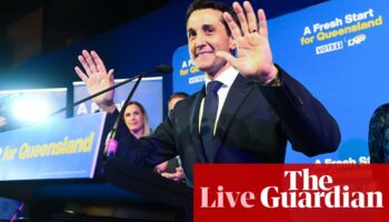 Australia news live: Crisafulli celebrates ‘fresh start’ for Queensland in election win; PM calls Chogm a successful meet