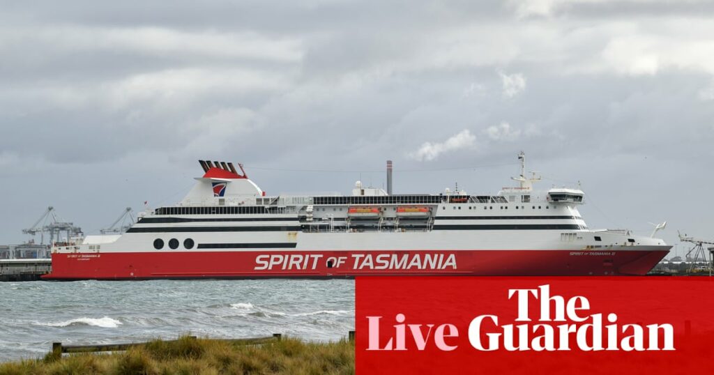 Australia news live: Tasmanian politics in crisis over ferry fiasco as deputy premier quits cabinet