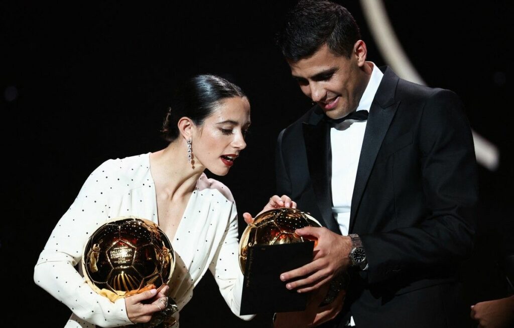 Ballon d’or 2024 : Rodri, Bonmati, Drogba, Nathalie Portman… Les stars de la cérémonie en images