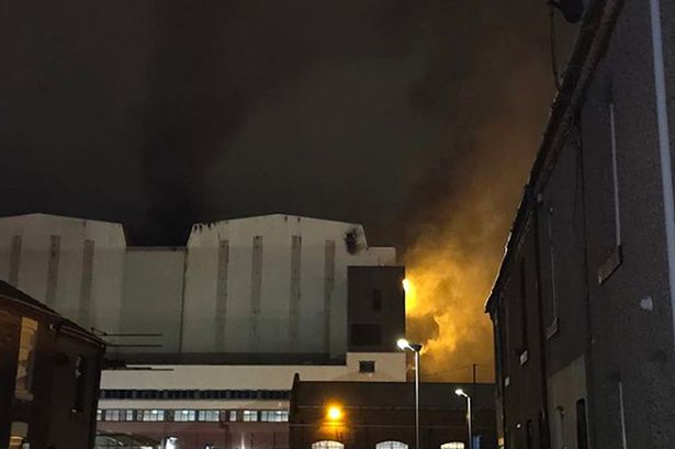 Barrow fire: Shocking video shows BAE Systems submarine yard gutted by towering inferno