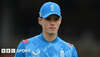 England's Jacob Bethell during ODI against Australia