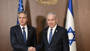 Blinken se reúne con Netanyahu para tratar la amenaza iraní "y la necesidad de unir fuerzas frente a ella"