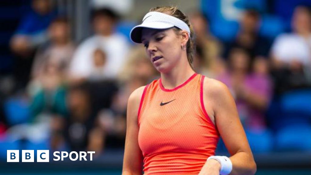 Katie Boulter shows her disappointment