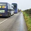 Child and woman in her 30s fighting for their lives after a double-decker school bus crash in Cornwall: Four other children injured in smash