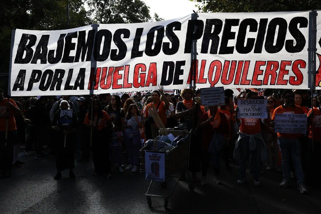 El malestar por la vivienda sale a las calles para reclamar una rebaja de los alquileres y medidas efectivas contra la crisis