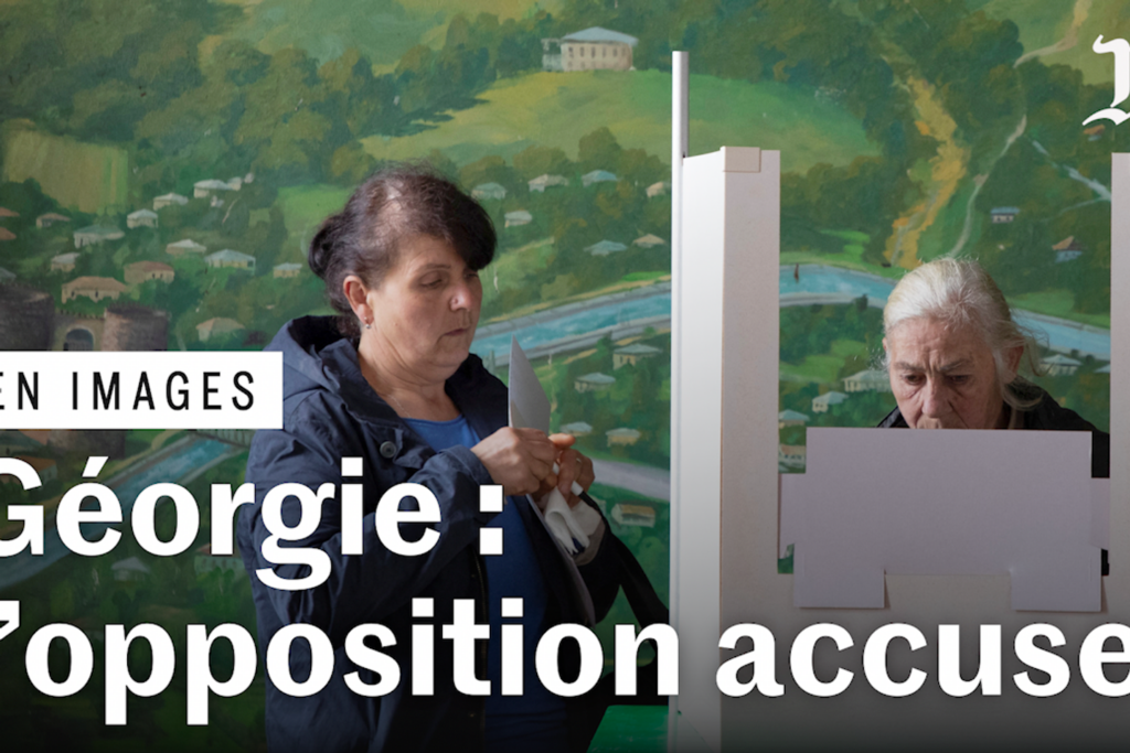 En images : en Géorgie, le parti prorusse Rêve géorgien remporte des législatives contestées,  l’opposition appelle à manifester