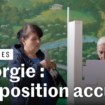 En images : en Géorgie, le parti prorusse Rêve géorgien remporte des législatives contestées,  l’opposition appelle à manifester