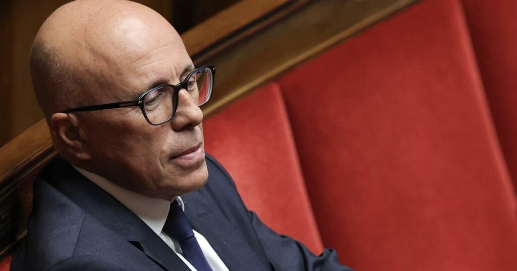 Éric Ciotti brocarde le budget «socialiste» du gouvernement Barnier