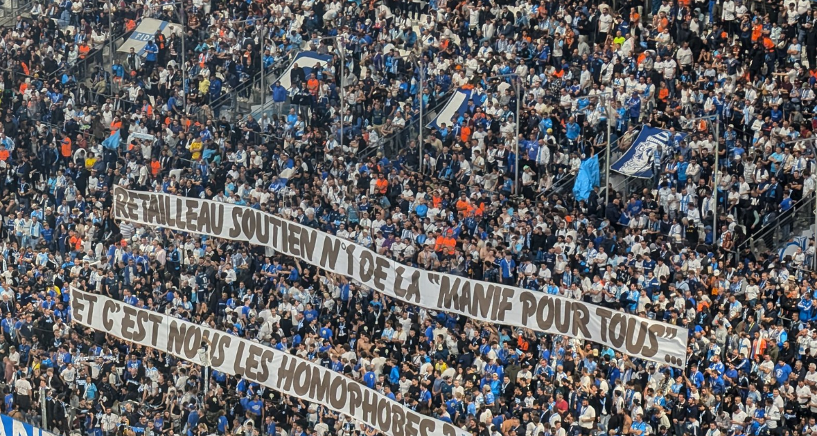 «Et c’est nous les homophobes ?» : la banderole pendant OM-PSG qui vise Bruno Retailleau